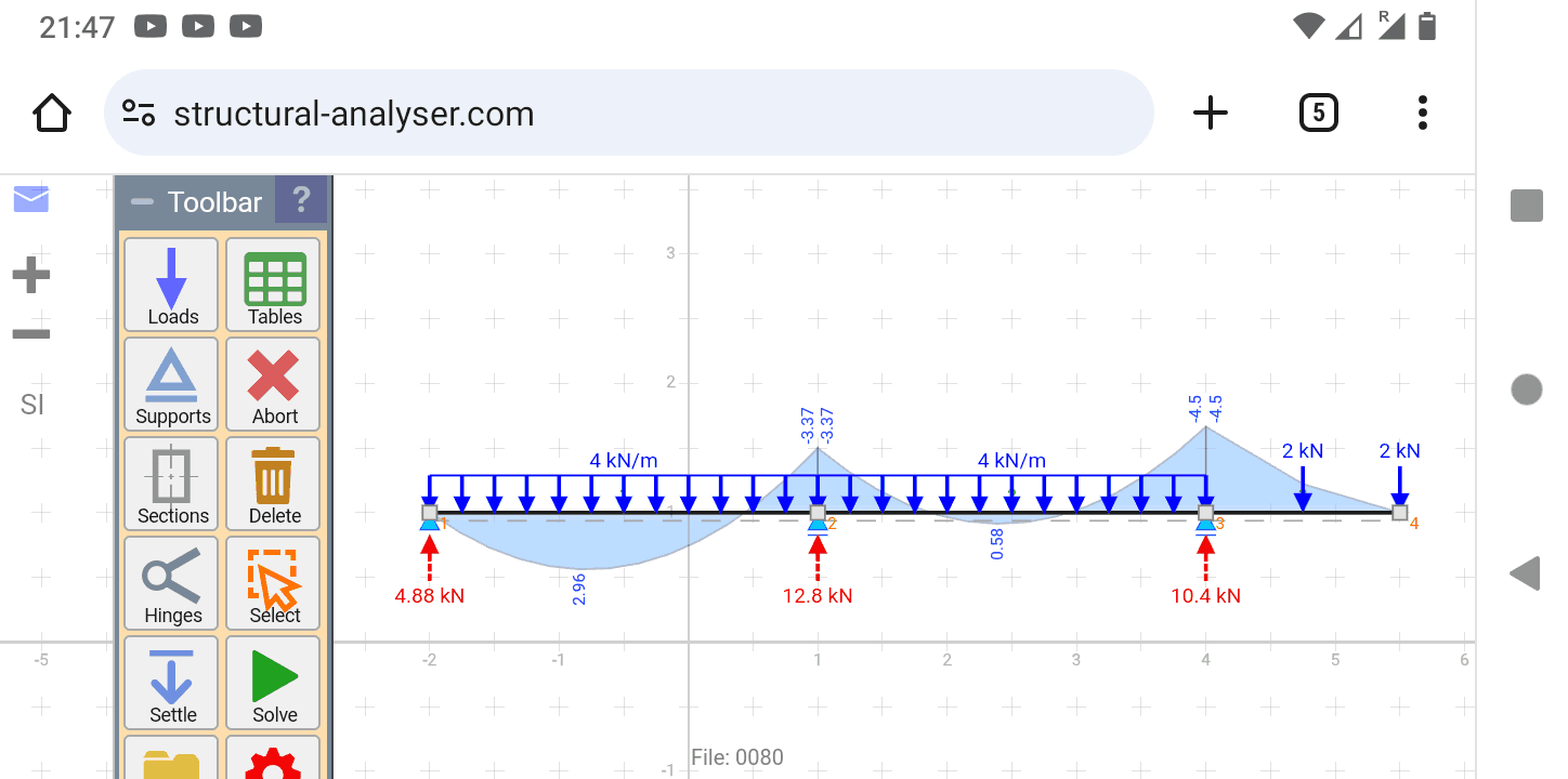 Free online structural analysis for Android
